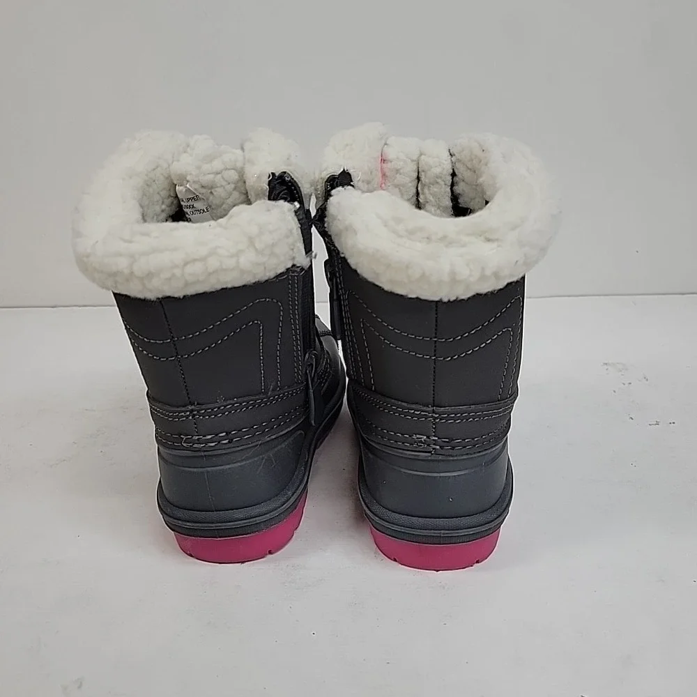 Cat & Jack Winter Boots Toddler Girls Sz 6 Journey‎ Waterproof Gray Thermolite